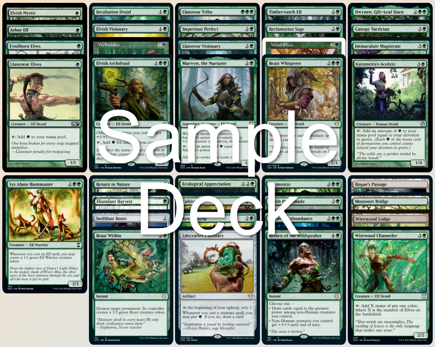 Elves - Yeva, Nature's Herald - Commander Deck - Image 3