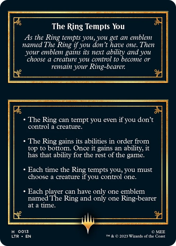 The Ring Tempts You - Frodo, Sauron's Bane - Commander Deck - Image 4